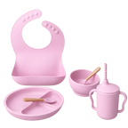 Silicone Suction Baby Feeding Plate Set
