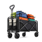Collapsible Wagon Cart - 380LBS Utility Wagon, Camping, Garden, Shopping, Transport